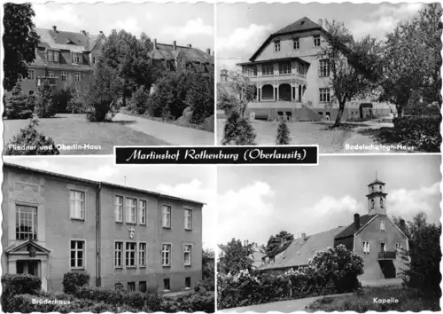 AK, Rothenburg Oberlausitz, Martinshof, vier Abb., 1965
