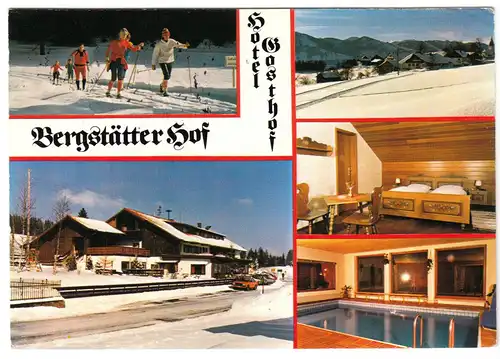 AK, Immenstadt - Knottenried,  Hotel Bergstätter Hof, fünf Abb., um 1984