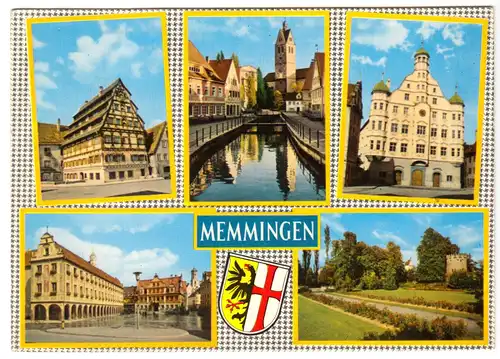 AK, Memmingen, fünf Abb., gestaltet, um 1974