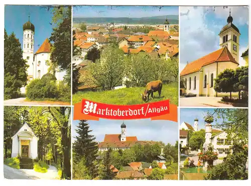 AK, Marktoberdorf Allgäu, sechs Abb., 1981