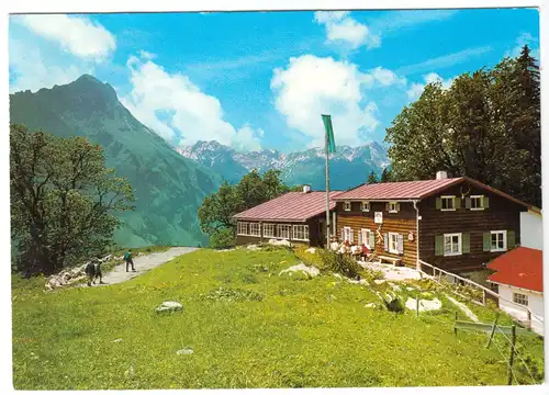 AK, Illertissen, Schwarzenberghütte, 1982, mit Hüttenstempel