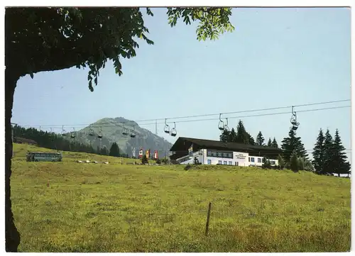 AK, Kranzegg Oberallgäu, Jörgalpe, Cafe-Restaurant an Grünten, um 1988