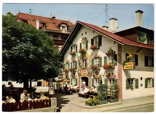 AK, Oberstdorf im Allgäu, Hotel - Gasthof Hirsch, 1965