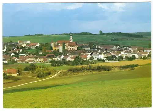 AK, Markt Bissingen im Kesseltal, Ortskern von Südwesten, um 1998