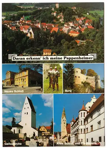 AK, Pappenheim Altmühltal, sechs Abb., um 1980