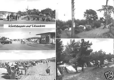 AK, Karlshagen Usedom, fünf Abb., Zeltplatz, 1973