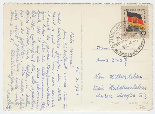 AK, Rübeland Harz, Tropfsteinhöhlen, vier Abb., 1961