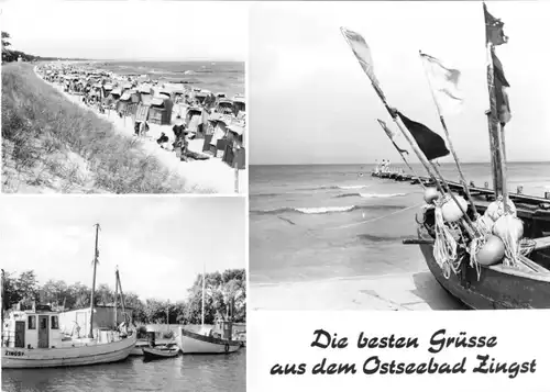 AK, Ostseebad Zingst, drei Abb., 1974