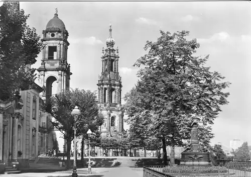 AK, Dresden, Partie an der Brühlschen Terrasse, 1975