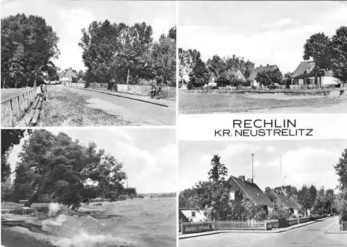AK, Rechlin Kr. Neustrelitz, vier Abb., 1976