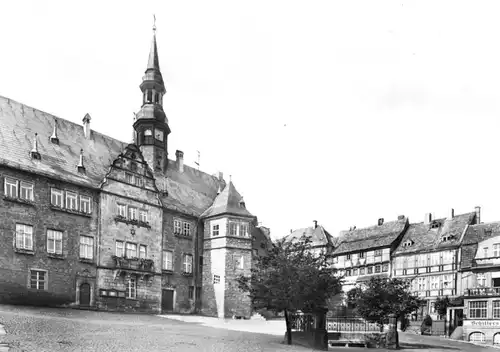 AK, Blankenburg Harz, Markt mit Rathaus, 1976