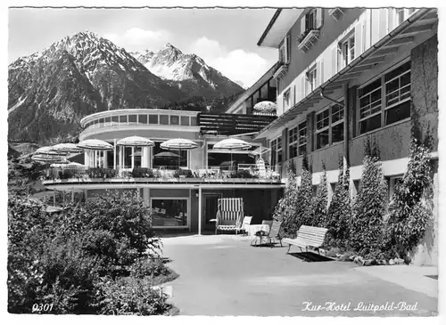 AK, Hindelang - Bad Oberdorf Allgäuer Alpen, Kurhotel Luitpoldbad, 1960
