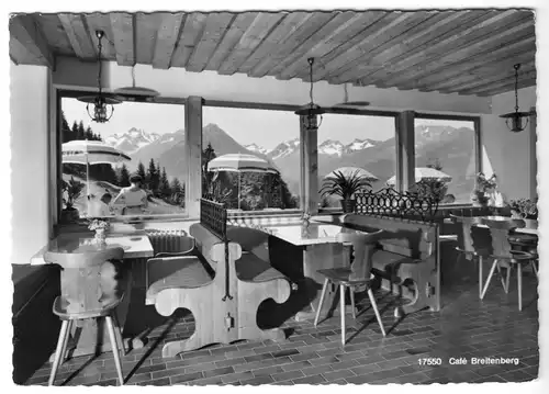 AK, Oberstdorf i. Allgäu, Café Breitenberg, Am Kehrweg, Gastraum, um 1962