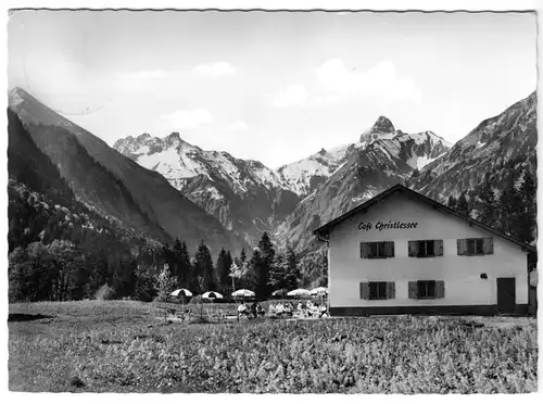 AK, Oberstdorf i. Allgäu, Café Christlessee, 1965