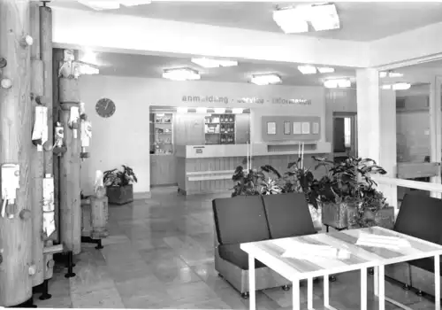 AK, Erlbach Vogtl., Ferienheim, Foyer, 1978