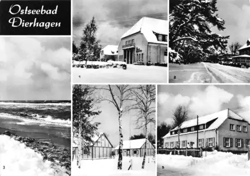 AK, Ostseebad Dierhagen, fünf Winteransichten - 1981