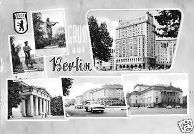 AK, Berlin, sechs Abb., gestaltet, 1964