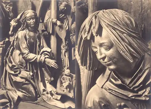 acht großformatige Fotos, Arbeiten von Veit Stoß in verschiedenen Kirchen, 1961