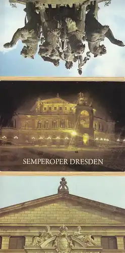 AK-Mappe mit 18 (15+3) Color-AK, Dresden, Semperoper, 1988