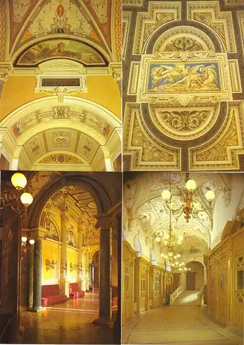 AK-Mappe mit 18 (15+3) Color-AK, Dresden, Semperoper, 1988