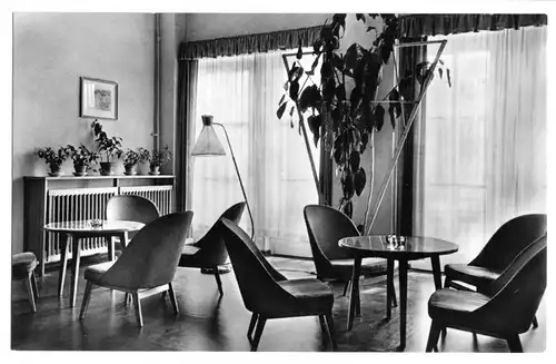 AK, Seebad Ahlbeck auf Usedom, FDGB-Objekt "Haus der Erholung", Clubraum, 1960