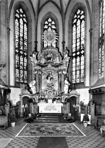 AK, Brakel Kr. Höxter, St. Michaeliskirche, Innenansicht 2, 1980