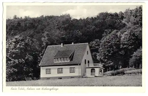 AK, Holsen am Wiehengebirge über Löhne, Pension Haus Fiddi, um 1938