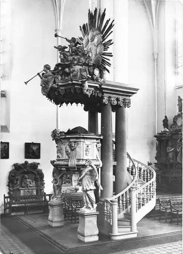 AK, Berlin Mitte, St. Marien Kirche, Schlüterkanzel, 1971