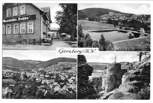 AK, Geraberg Thür. Wald, vier Abb. u.a. Gastst., 1964