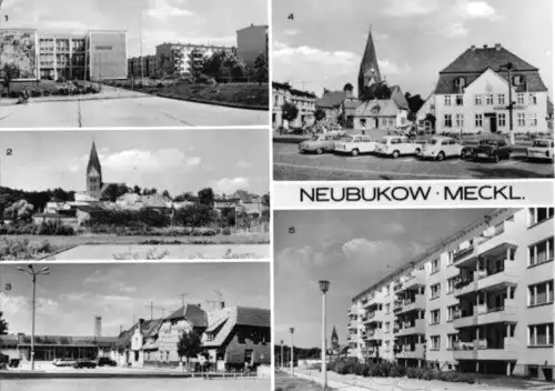 AK, Neubuckow Meckl., fünf Abb., 1973