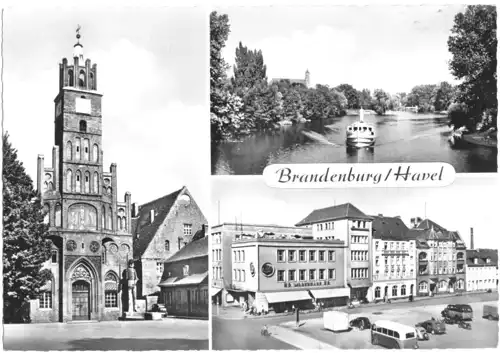 AK, Brandenburg Havel, drei Abb., 1962