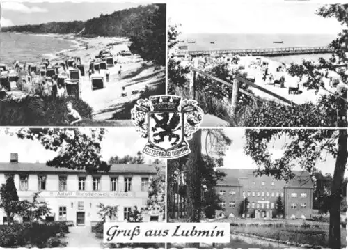 AK, Ostseebad Lubmin, vier Abb., 1959