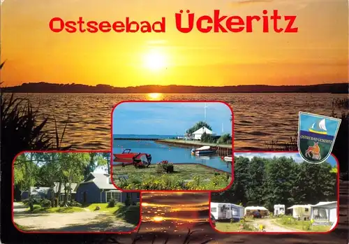 AK, Ostseebad Ückeritz Usedom, vier Abb., gestaltet, um 2000