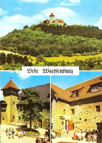 AK, Holzhausen Kr. Arnstadt, Veste Wachsenburg, drei Abb., 1972