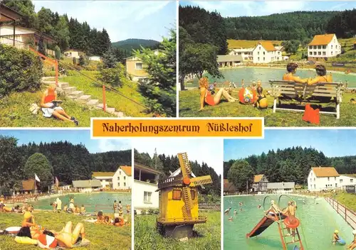 AK, Heßles Kr. Schmalkalden, Naherholungszentrum Nüßleshof, fünf Abb., 1990