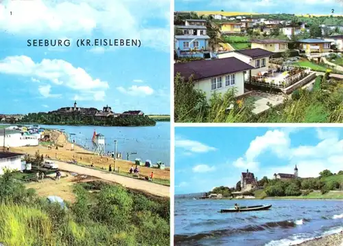 AK, Seeburg Kr. Eisleben, drei Abb., 1971