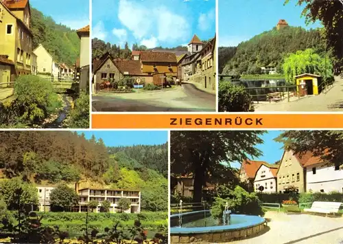 AK, Ziegenrück Kr. Schleiz, fünf Abb., u.a. Str. d. Einheit, 1978