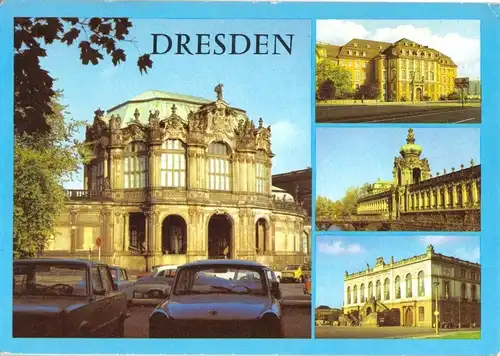 AK, Dresden, vier Abb., 1982