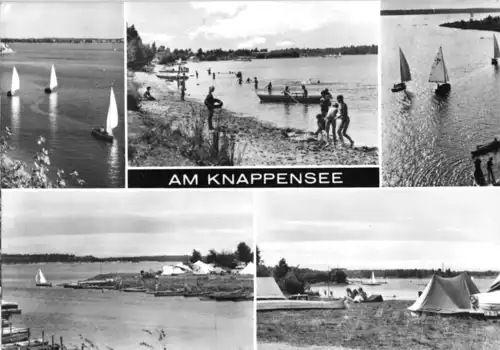 AK, Knappenrode, Am Knappensee, fünf Abb., 1973
