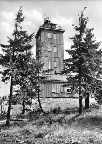 AK, Kurort Oberwiesenthal Erzgeb., Meteorologische Station auf dem Fichtelberg