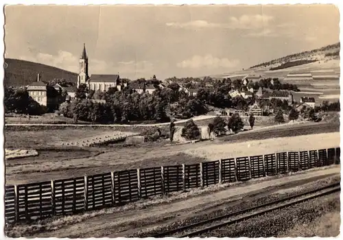 AK, Kurort Oberwiesenthal, Teilansicht, 1959