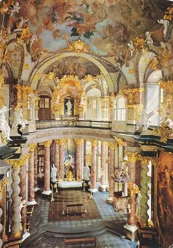 AK, Würzburg, Residenz, Hofkirche, Innenansicht, um 1974