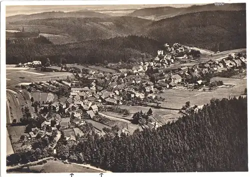AK, Finsterbergen Thür., Luftbildansicht, 1934