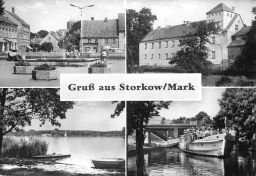 AK, Storkow Kr. Beeskow, vier Abb., Vers. 2, 1985