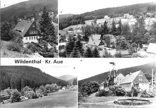 AK, Wildenthal Erzgeb., vier Abb., 1983