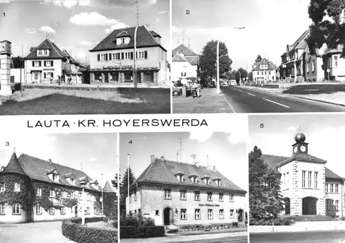 AK, Lauta Kr. Hoyerswerda, fünf Abb., 1983