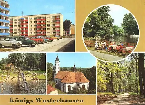 AK, Königs Wusterhausen, 5 Abb., u.a. HOG, 1989