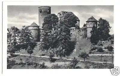 AK, Hotel "Burg Trendelburg", Kr. Hofgeismar, 1956