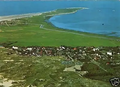 AK, Norddorf auf Amrum, Luftbildansicht, 1986