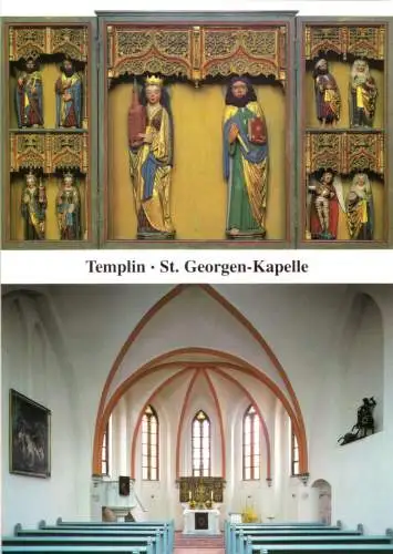 AK, Templin Uckermark, St. Georgen Kapelle, zwei Abb., 2000